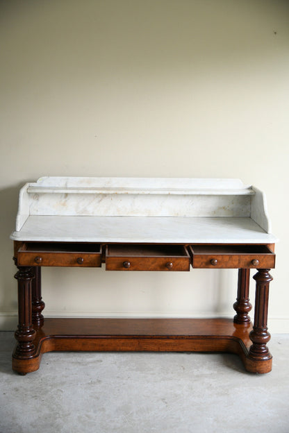 Victorian Mahogany & Marble Washstand
