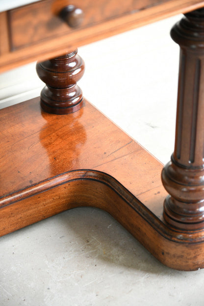 Victorian Mahogany & Marble Washstand