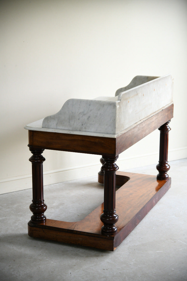 Victorian Mahogany & Marble Washstand