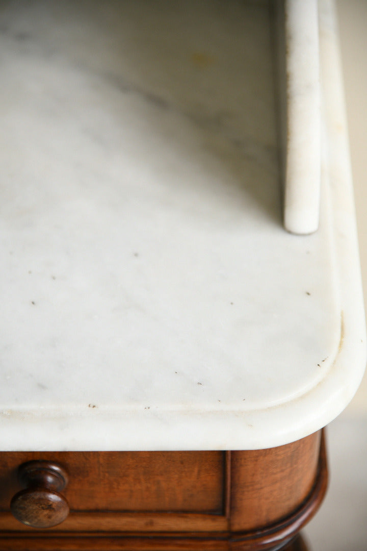 Victorian Mahogany & Marble Washstand