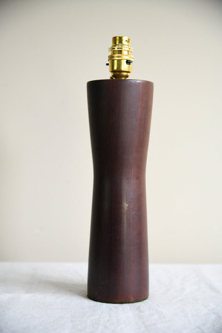 Retro Dark Hardwood Table Lamp