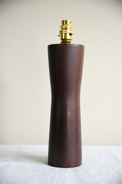 Retro Dark Hardwood Table Lamp