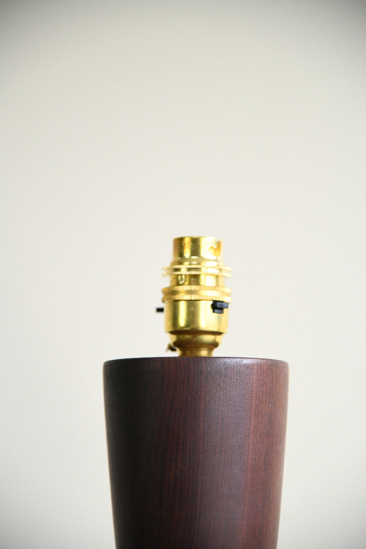Retro Dark Hardwood Table Lamp