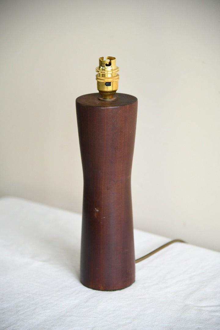 Retro Dark Hardwood Table Lamp