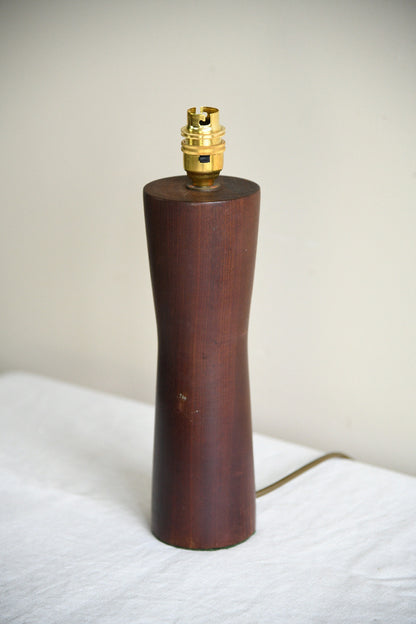 Retro Dark Hardwood Table Lamp