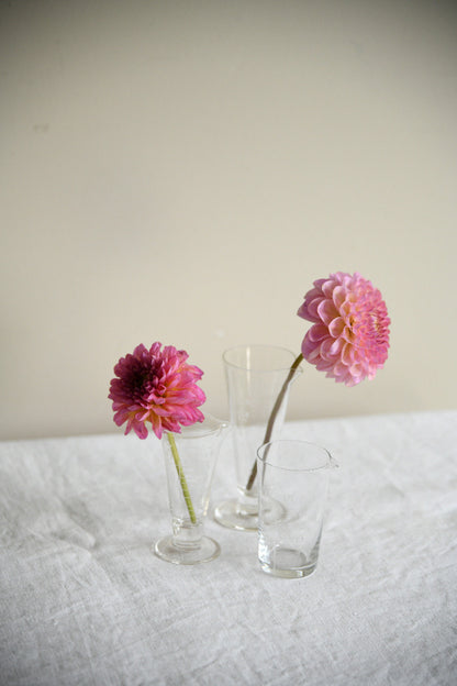Vintage Etched Glass Medicine Measures