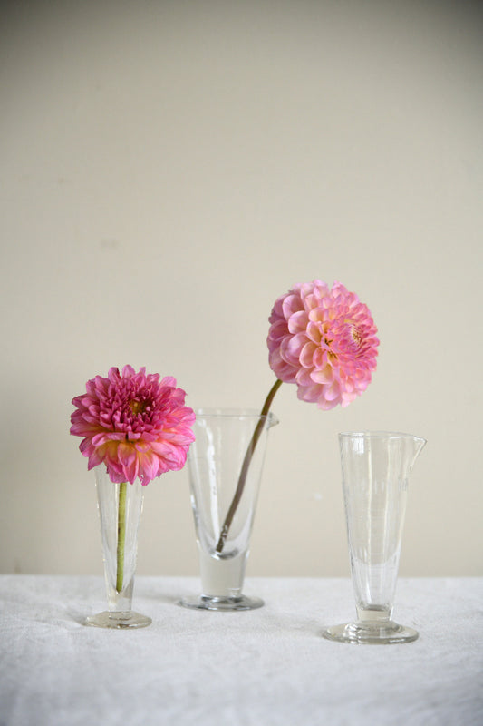 Vintage Graduated Glass Medicine Measures