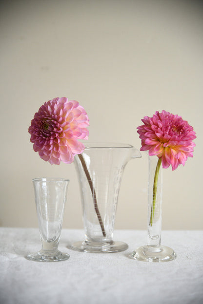 Vintage Pharmacy Glass Measuring Vessels