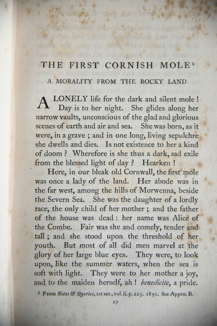 R S Hawker - Footprints of Former Men in Far Cornwall