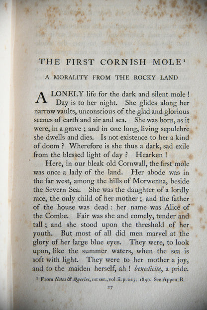 R S Hawker - Footprints of Former Men in Far Cornwall