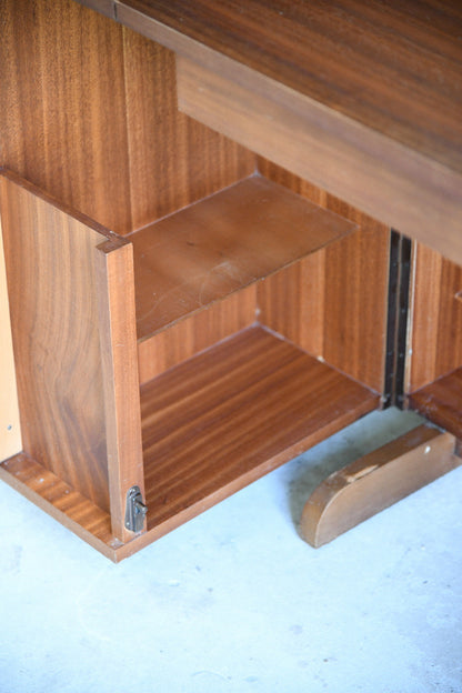 Mid Century Newcraft Home Office Folding Desk Cabinet