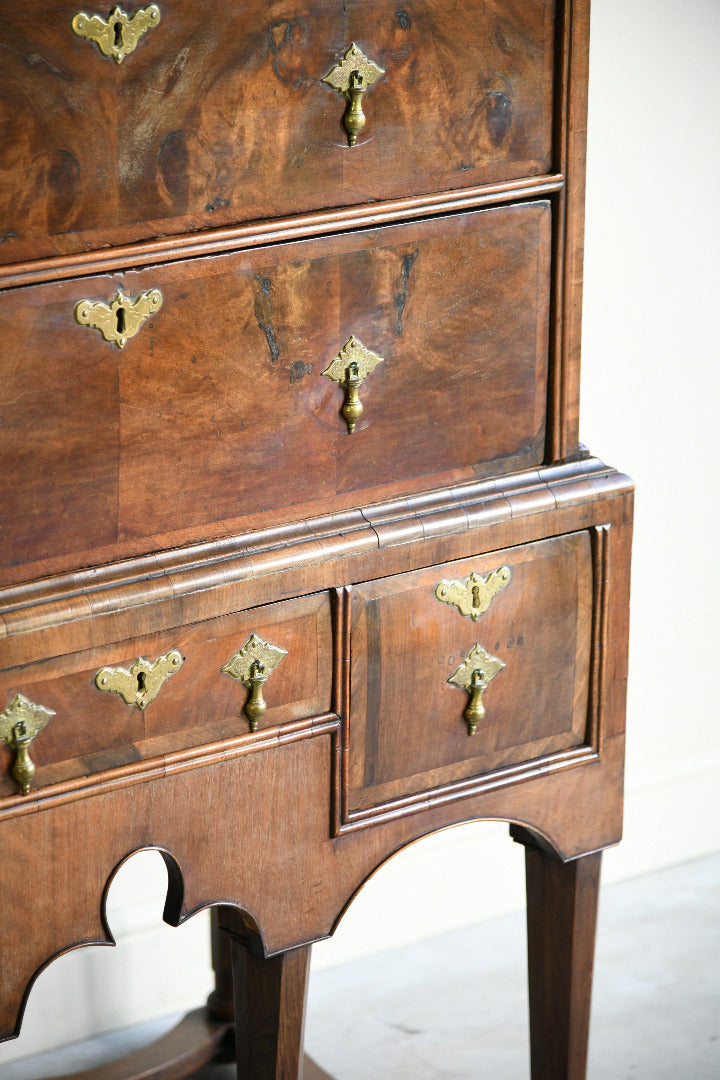 Antique 18th Century Style Walnut Chest on Stand / Tallboy