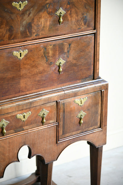 Antique 18th Century Style Walnut Chest on Stand / Tallboy