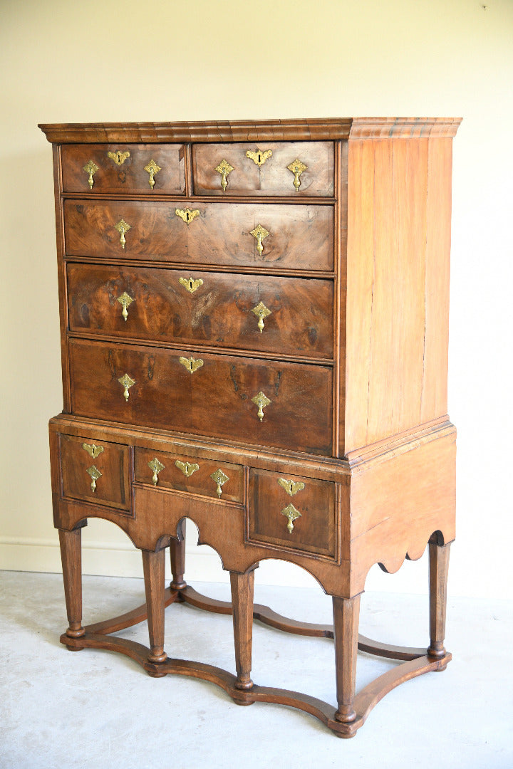 Antique 18th Century Style Walnut Chest on Stand / Tallboy