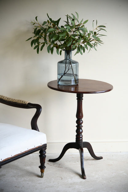 19th Century Mahogany Tilt Top Tripod Occasional Table