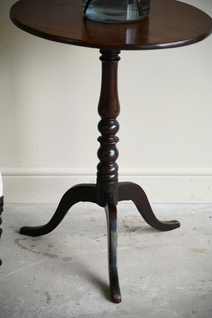 19th Century Mahogany Tilt Top Tripod Occasional Table