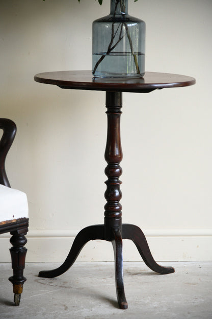 19th Century Mahogany Tilt Top Tripod Occasional Table