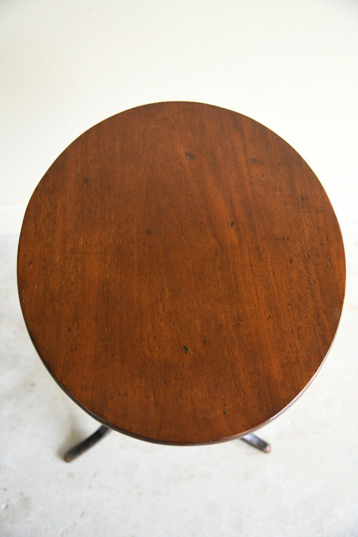 19th Century Mahogany Tilt Top Tripod Occasional Table