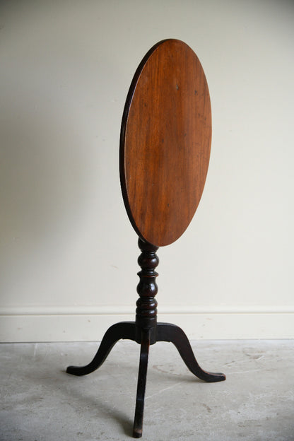 19th Century Mahogany Tilt Top Tripod Occasional Table