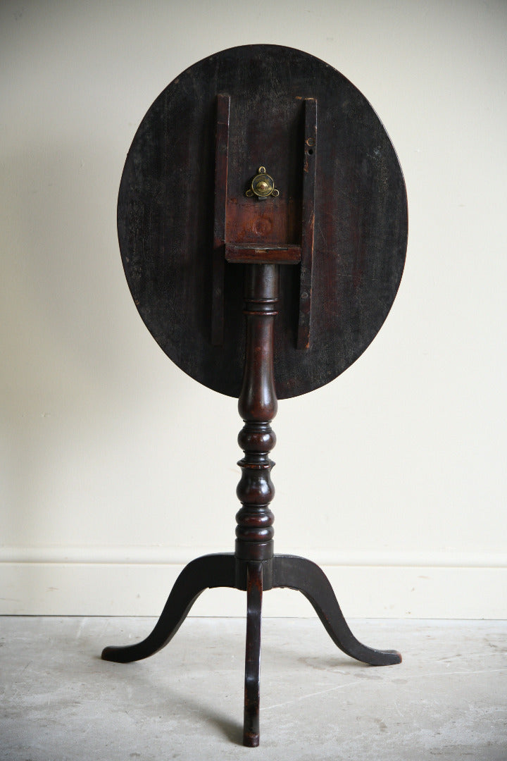 19th Century Mahogany Tilt Top Tripod Occasional Table