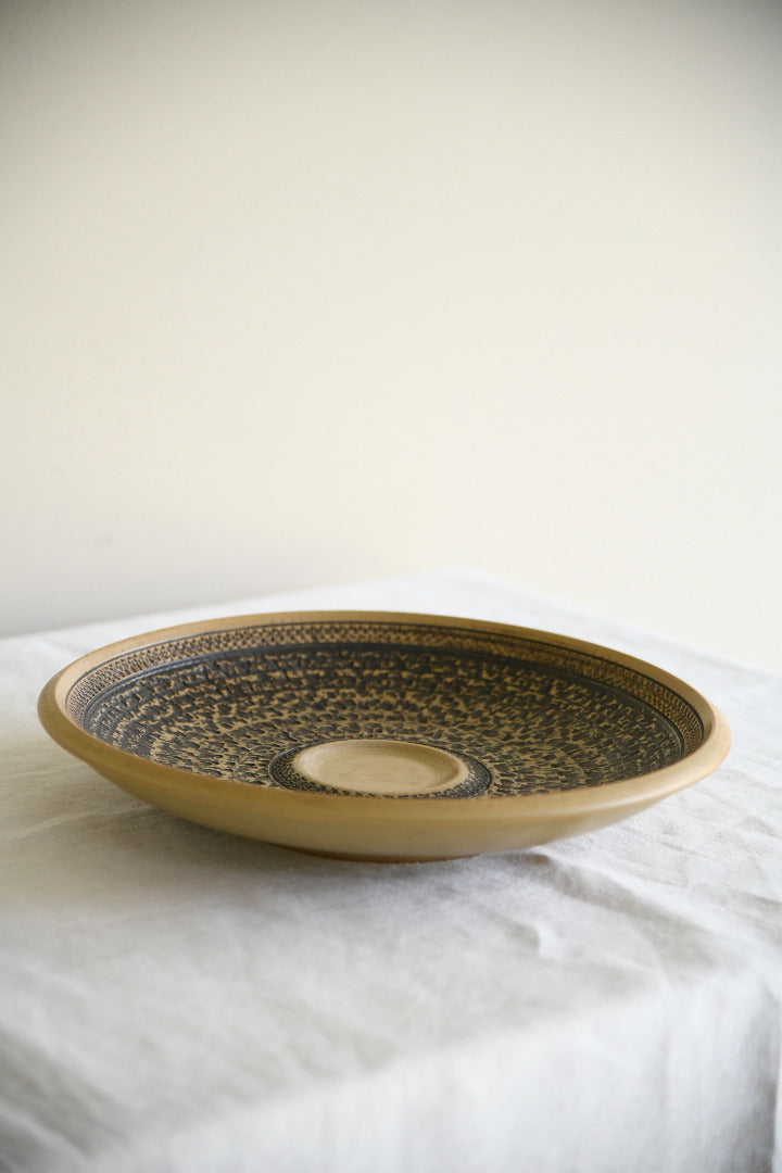Pottery Shallow Decorative Bowl