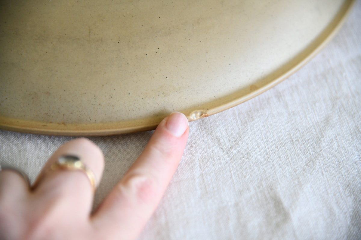 Pottery Shallow Decorative Bowl