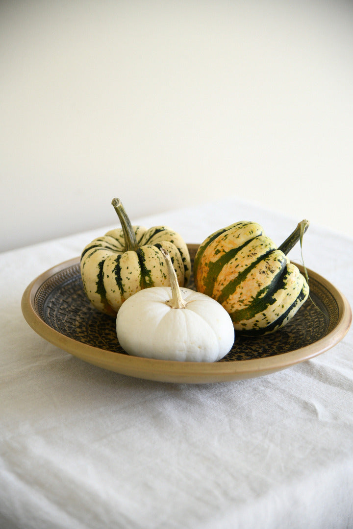 Pottery Shallow Decorative Bowl