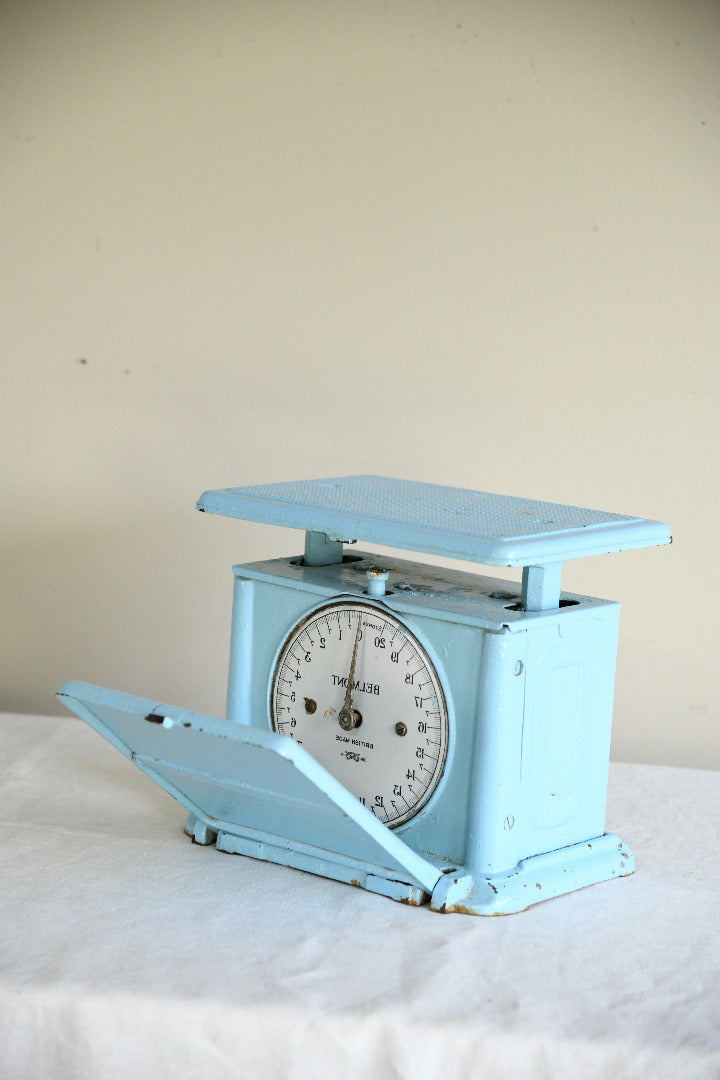 Vintage Salter & Co Belmont Blue Mechanical Bathroom Scales