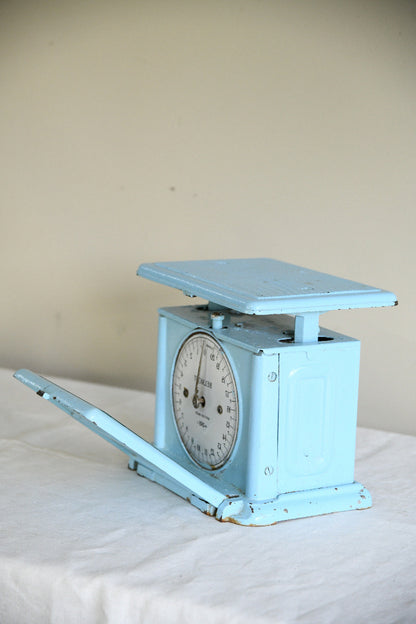 Vintage Salter & Co Belmont Blue Mechanical Bathroom Scales