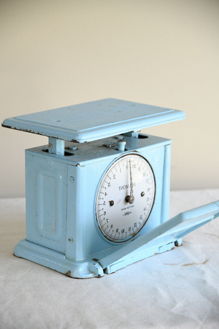 Vintage Salter & Co Belmont Blue Mechanical Bathroom Scales