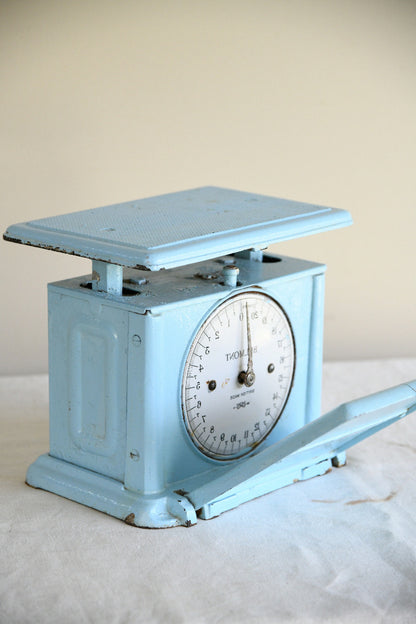 Vintage Salter & Co Belmont Blue Mechanical Bathroom Scales