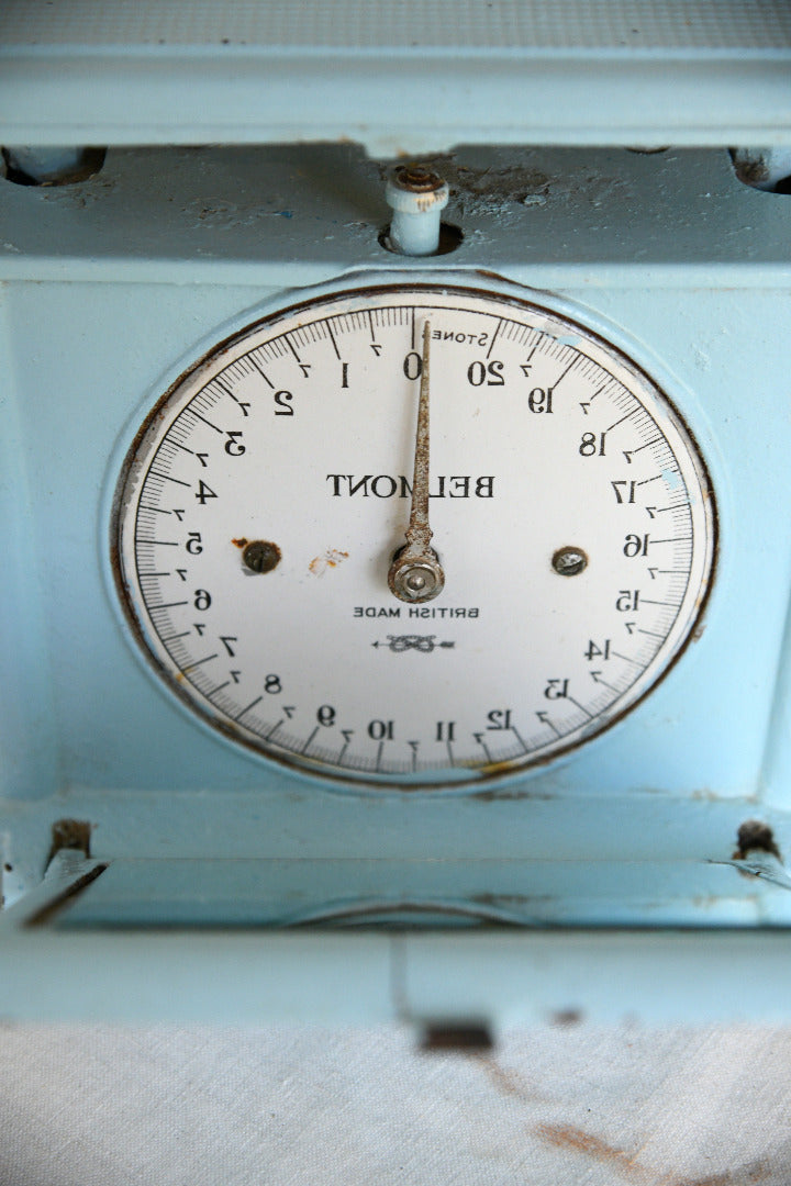 Vintage Salter & Co Belmont Blue Mechanical Bathroom Scales