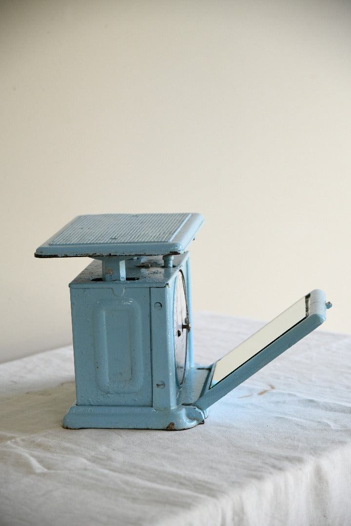 Vintage Salter & Co Belmont Blue Mechanical Bathroom Scales