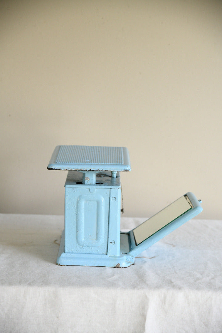 Vintage Salter & Co Belmont Blue Mechanical Bathroom Scales