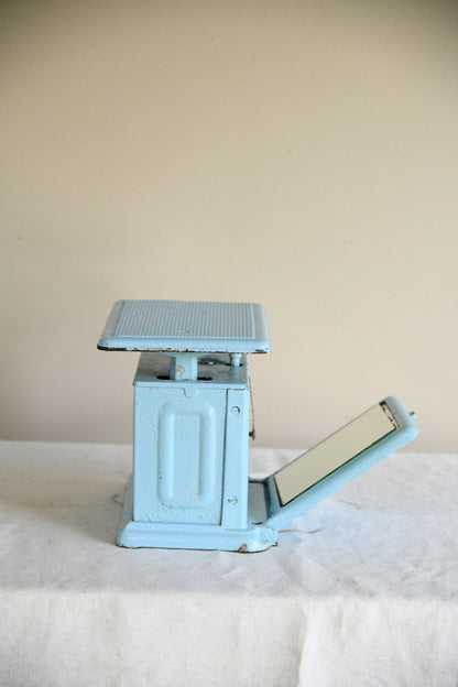 Vintage Salter & Co Belmont Blue Mechanical Bathroom Scales