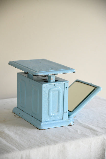 Vintage Salter & Co Belmont Blue Mechanical Bathroom Scales