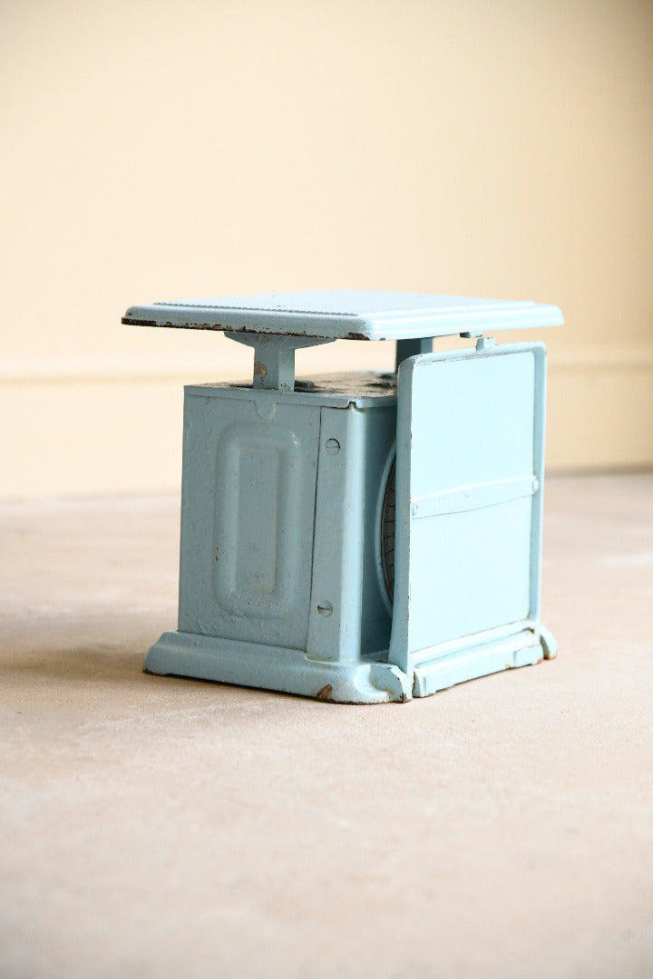 Vintage Salter & Co Belmont Blue Mechanical Bathroom Scales
