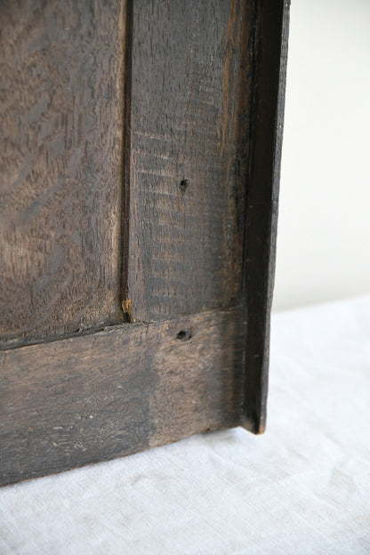 Antique Carved Oak Wall Panel