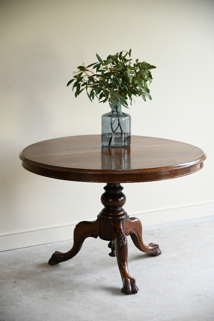 Victorian Mahogany Circular Centre Table