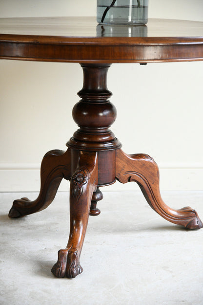 Victorian Mahogany Circular Centre Table