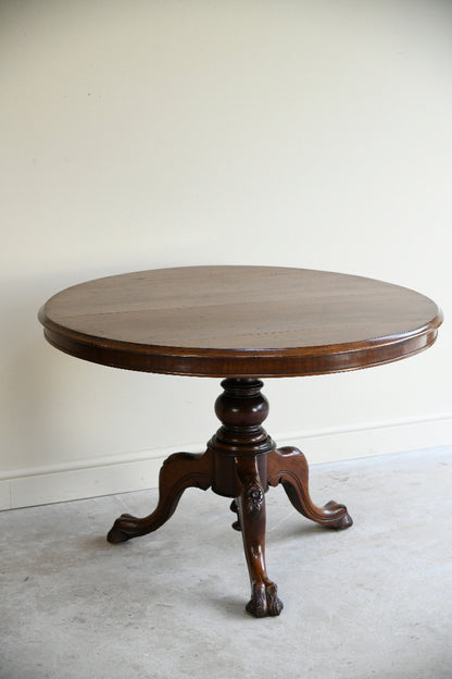 Victorian Mahogany Circular Centre Table