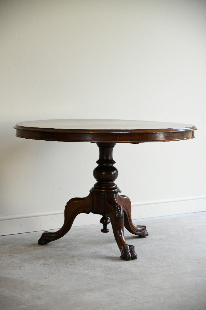 Victorian Mahogany Circular Centre Table