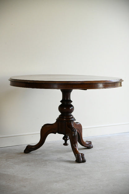 Victorian Mahogany Circular Centre Table