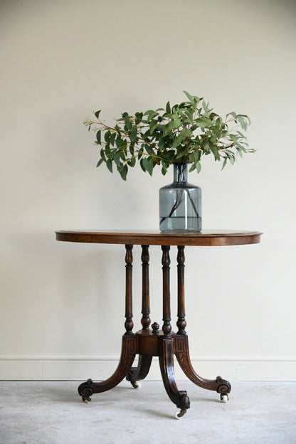Victorian Oval Burr Walnut Centre Table