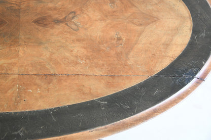 Victorian Oval Burr Walnut Centre Table