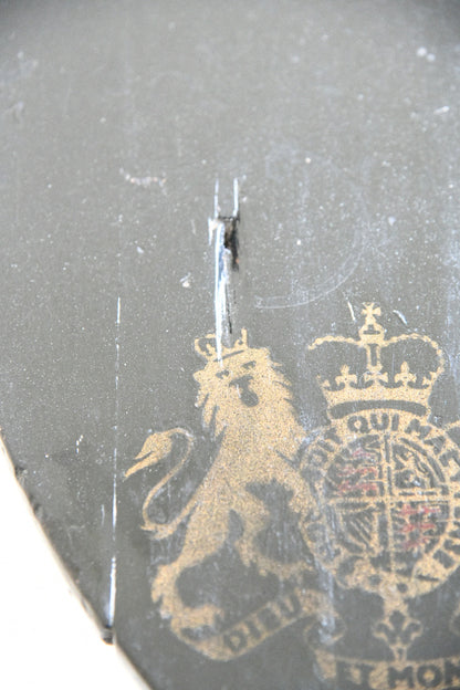 Ebonised Occasional Games Table with Norfolk Regiment Decoration
