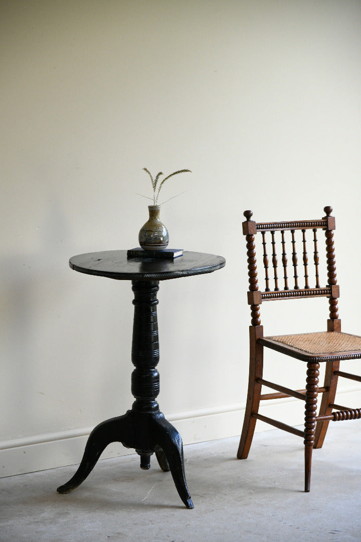 Ebonised Occasional Games Table with Norfolk Regiment Decoration