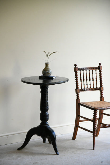 Ebonised Occasional Games Table with Norfolk Regiment Decoration