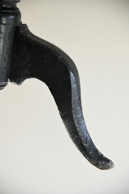 Ebonised Occasional Games Table with Norfolk Regiment Decoration