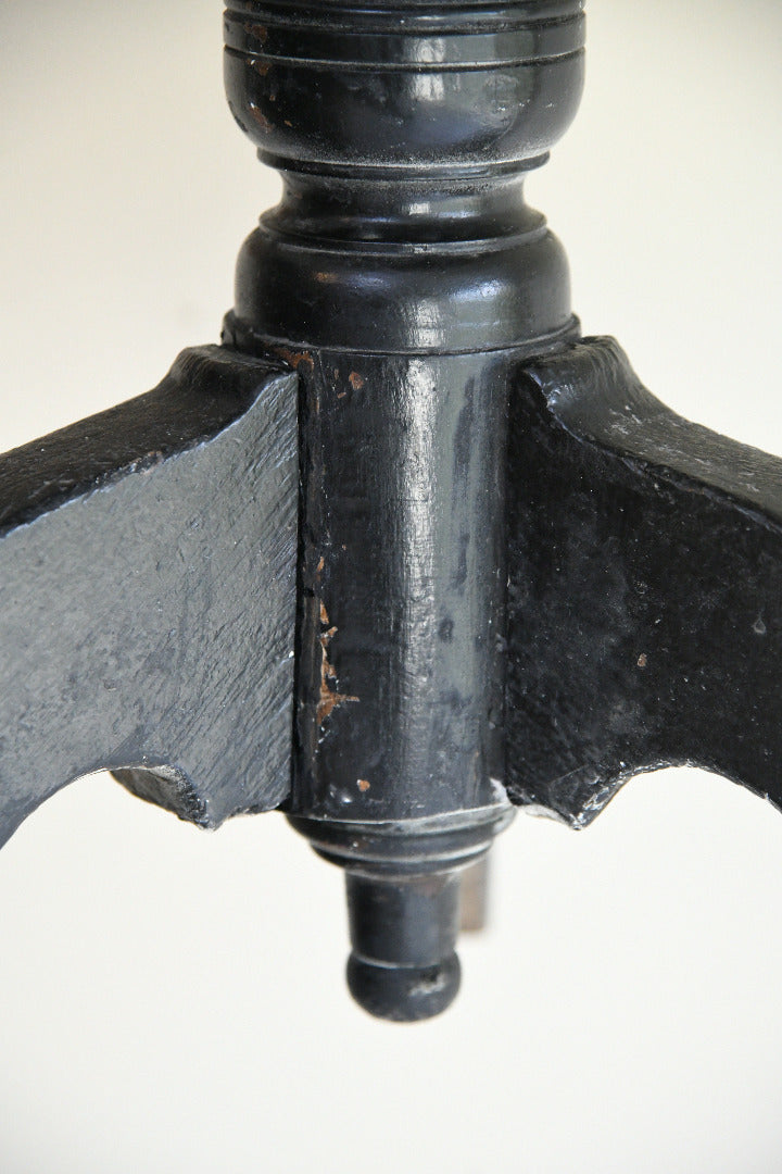 Ebonised Occasional Games Table with Norfolk Regiment Decoration